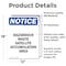 Signmission Hazardous Waste Satellite Accumulation OSHA Notice Sign, Vinyl Decal, 12in W x 18in L, 2PK OS-2PACK-NS-D-1218-V-13338 - alternate 5